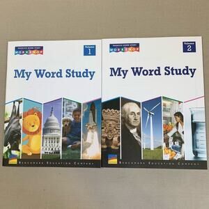 Homeschool Elementary Phonics My Word Study Benchmark Education Set Volumes 1&2